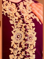 Divine Purple Georgette Designer Salwar Kameez